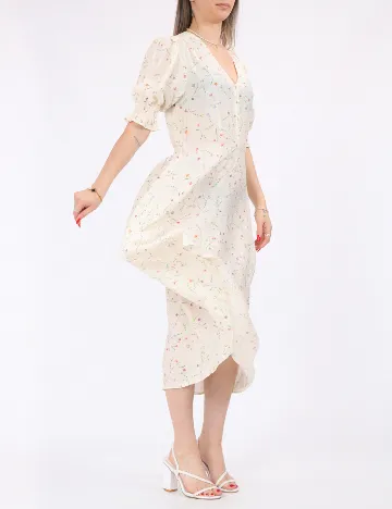 Rochie medie Vero Moda, crem