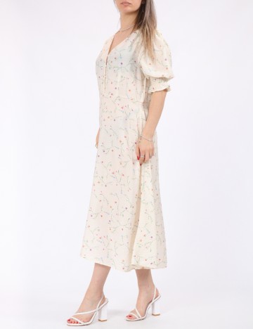 Rochie medie Vero Moda, crem