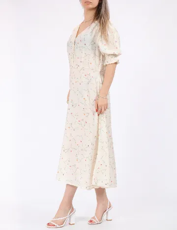 Rochie medie Vero Moda, crem