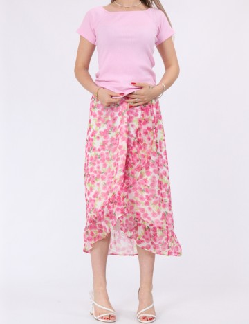 Tricou Pieces, roz