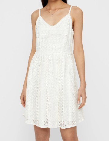 Rochie scurta Vero Moda, alb