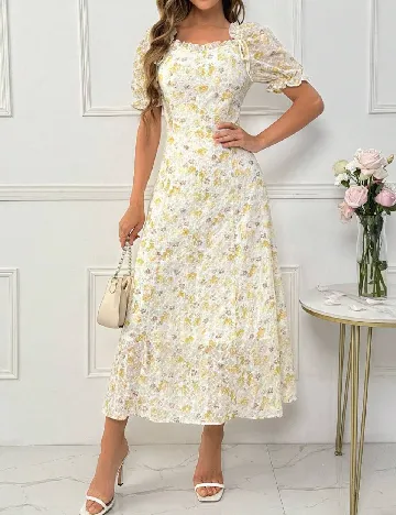Rochie medie SHEIN, floral print