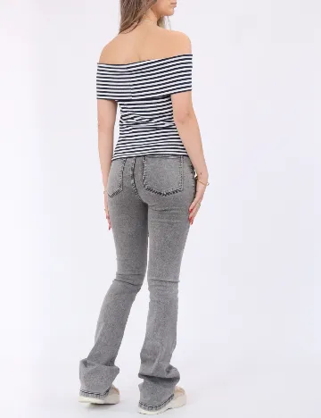 Top Pieces, albastru/alb