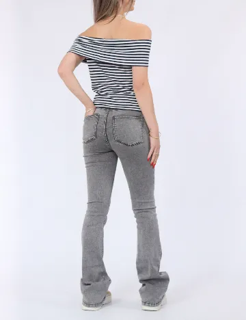 Top Pieces, albastru/alb