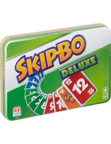 Joc de carti Skip-Bo Deluxe Mattel Games, mix culori
