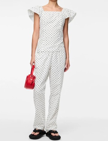 Bluza Pieces, alb