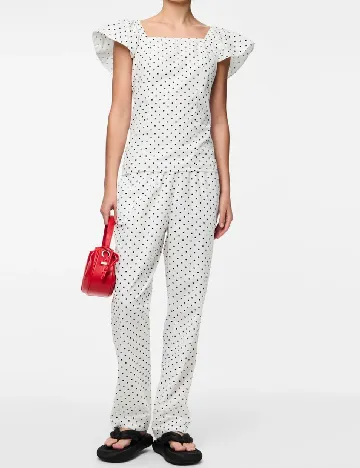 Bluza Pieces, alb
