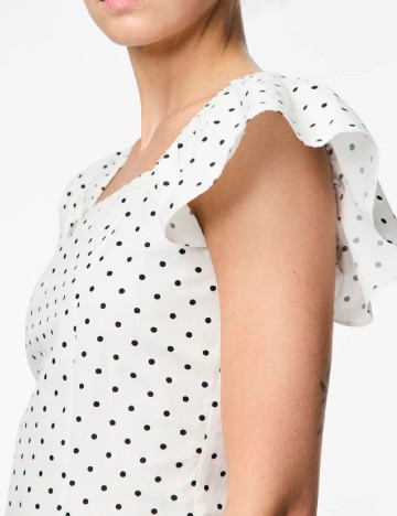 Bluza Pieces, alb