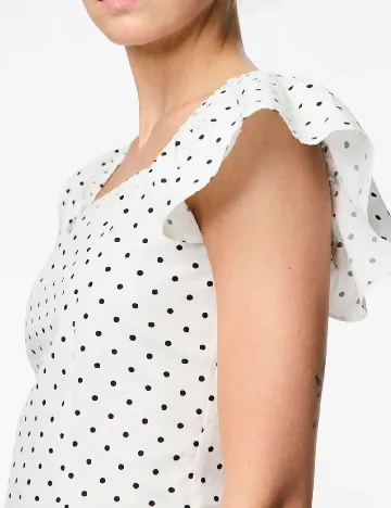 Bluza Pieces, alb