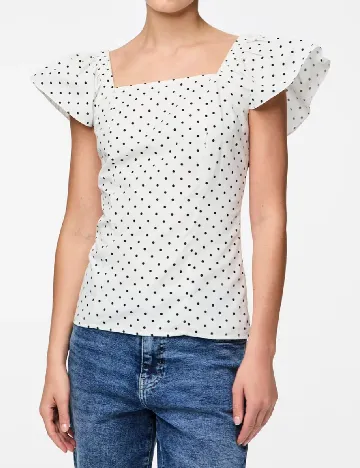 Bluza Pieces, alb