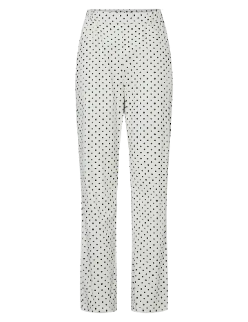 Pantaloni Pieces, alb
