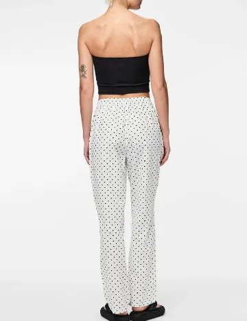 Pantaloni Pieces, alb