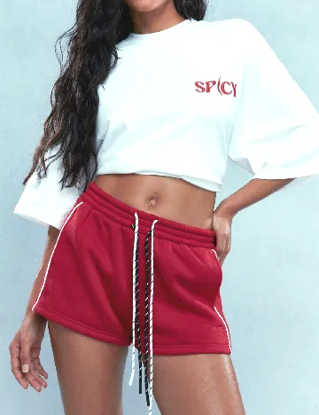 Pantaloni scurti Missguided, rosu