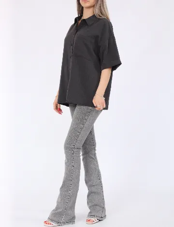 Camasa Pieces, gri inchis