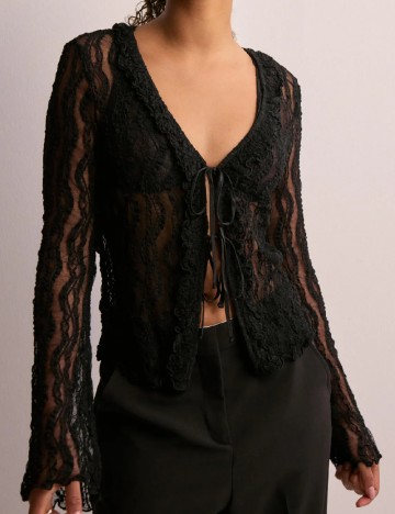 Bluza Pieces, negru