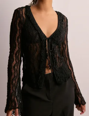 Bluza Pieces, negru
