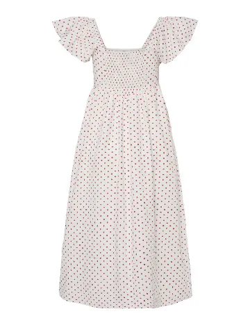 Rochie medie Pieces, alb