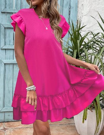 Rochie scurta SHEIN, roz