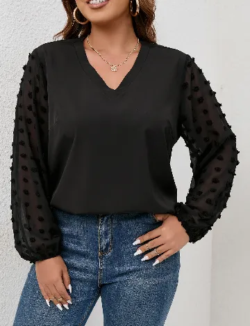 Bluza SHEIN CURVE, negru