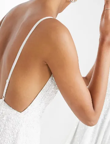 Rochie lunga ASOS, alb