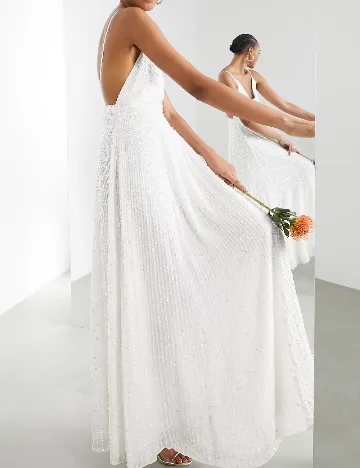 Rochie lunga ASOS, alb