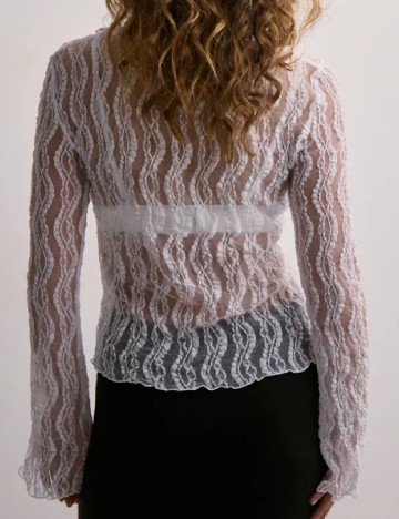 Bluza Pieces, alb