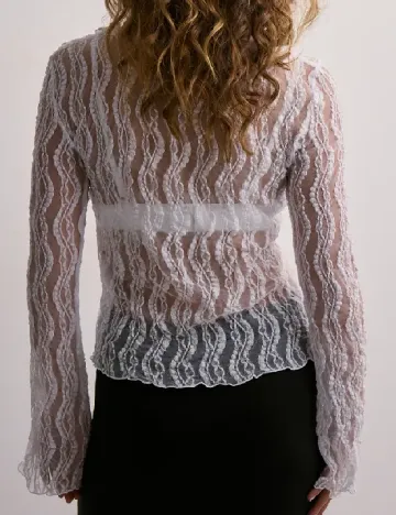Bluza Pieces, alb