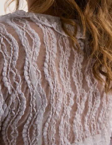 Bluza Pieces, alb