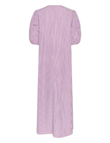 Rochie lunga Pieces, roz/albastru