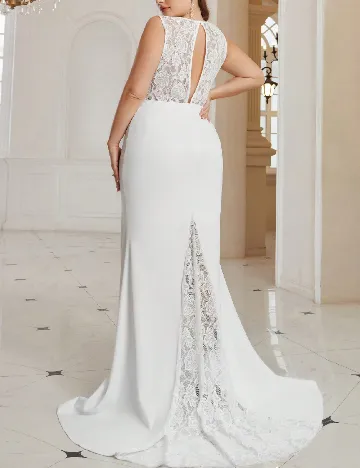 Rochie lunga SHEIN CURVE, alb