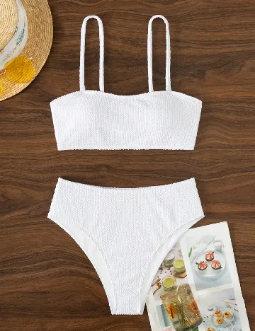 Costum de baie SHEIN, alb