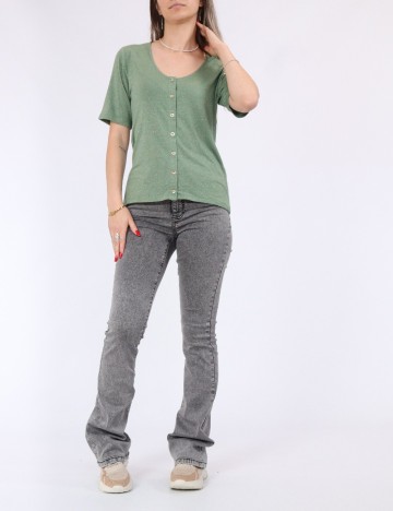 Tricou Pieces, verde