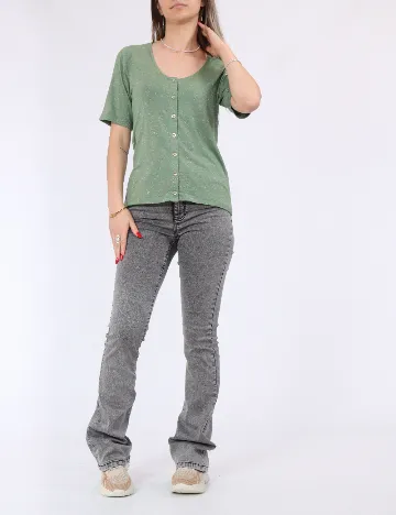 Tricou Pieces, verde