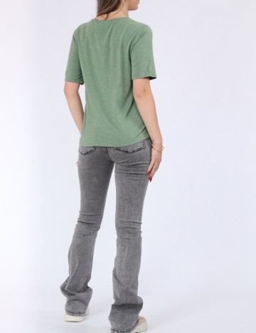 Tricou Pieces, verde