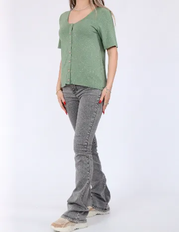 Tricou Pieces, verde