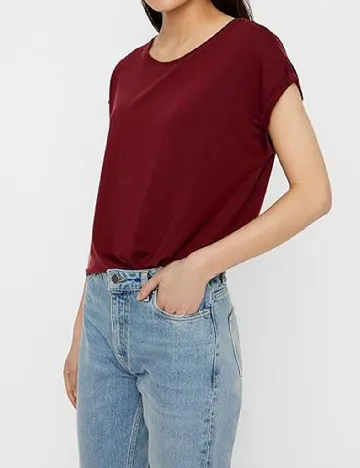 Tricou Vero Moda, visiniu