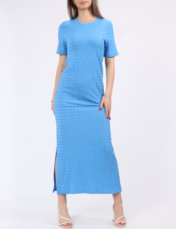 Rochie lunga Pieces, albastru