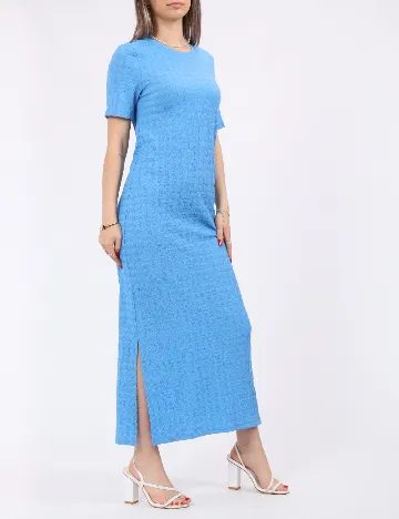 Rochie lunga Pieces, albastru