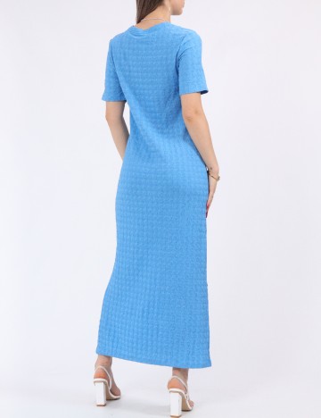 Rochie lunga Pieces, albastru