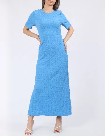 Rochie lunga Pieces, albastru