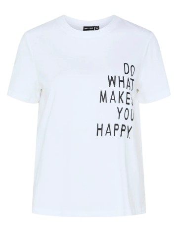 Tricou Pieces, alb