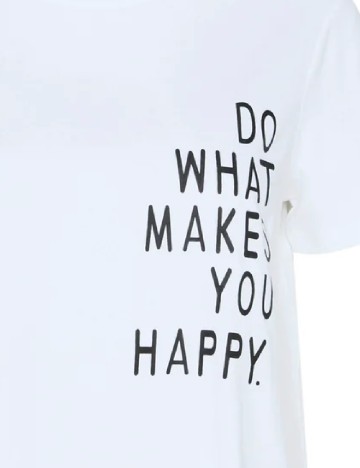 Tricou Pieces, alb