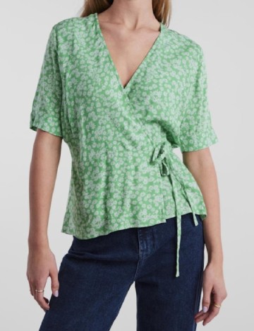 Bluza Pieces, verde