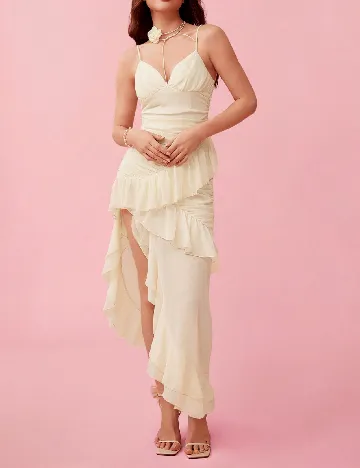 Rochie lunga SHEIN, galben deschis