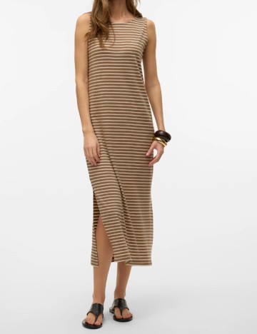 Rochie medie Vero Moda, maro
