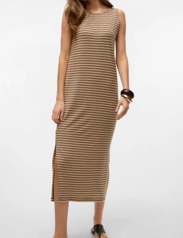 Rochie medie Vero Moda, maro
