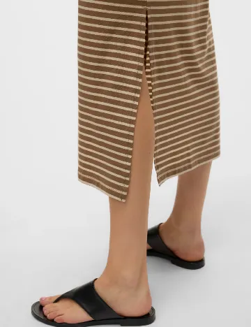Rochie medie Vero Moda, maro