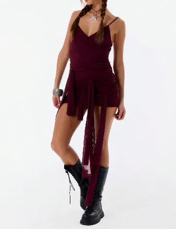 Rochie scurta Musera, pruna