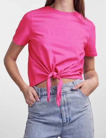 Tricou Pieces, roz
