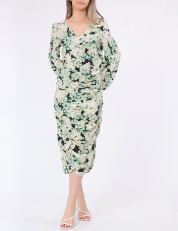 Rochie medie Vero Moda, verde Verde